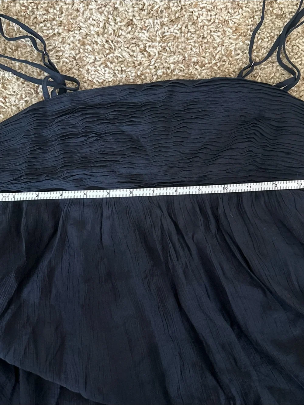 NWOT Abercrombie & Fitch size Medium Black Strappy Maxi Dress